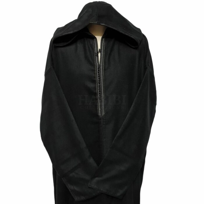 Oversizedwl 002 Oversized Black Winter Wool Blend Hooded Long Sleeves Thobe Djelleba (11)