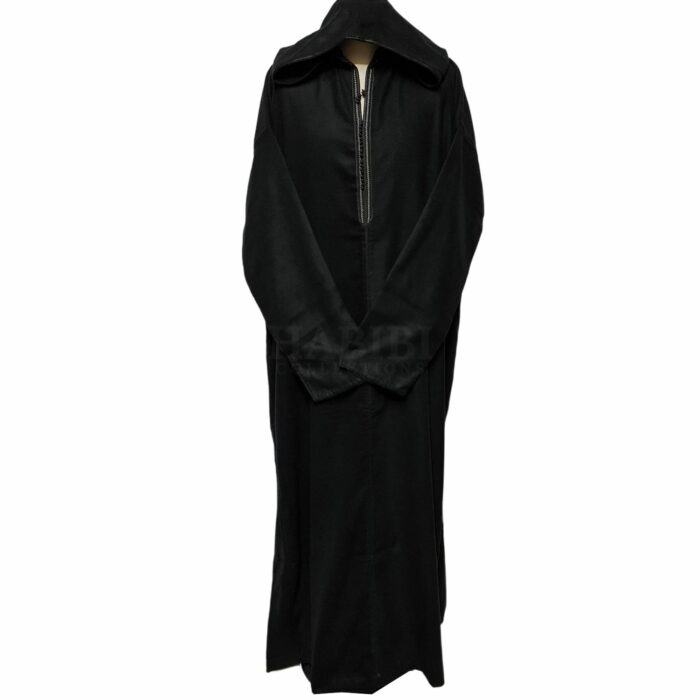 Oversizedwl 002 Oversized Black Winter Wool Blend Hooded Long Sleeves Thobe Djelleba (22)