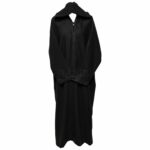 Oversizedwl 005 Black Oversized Black Winter Wool Blend Hooded Long Sleeves Thobe Djelleba (10)