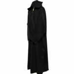 Oversizedwl 005 Black Oversized Black Winter Wool Blend Hooded Long Sleeves Thobe Djelleba (23)