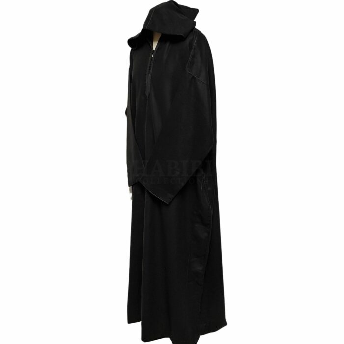 Oversizedwl 005 Black Oversized Black Winter Wool Blend Hooded Long Sleeves Thobe Djelleba (23)