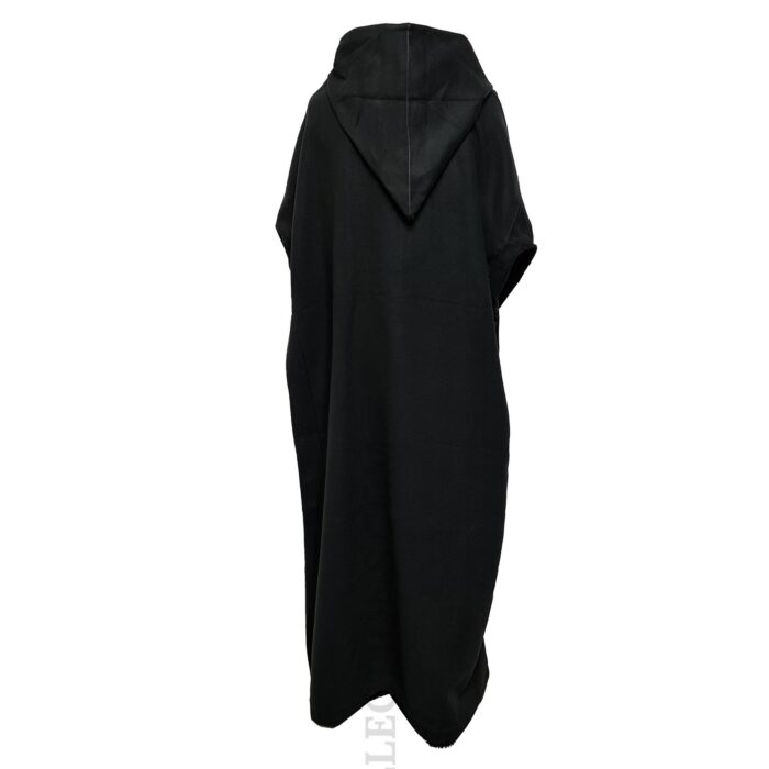 Oversizedwl Blk004 Oversized Black Winter Wool Blend Hooded Long Sleeves Thobe Djelleba Black 4 (3)