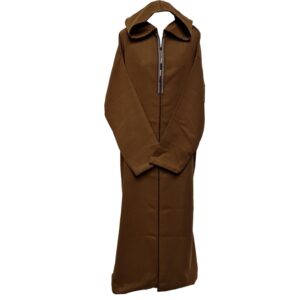 Oversizedwl Brwn 005b Oversized Brown Winter Wool Blend Hooded Long Sleeves Thobe Djelleba 221254