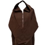Oversizedwl Brwn 006c Oversized Brown Winter Wool Blend Hooded Long Sleeves Thobe Djelleba 220707