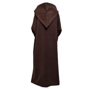 Oversizedwl Brwn 008e Oversized Brown Winter Wool Blend Hooded Long Sleeves Thobe Djelleba 214741