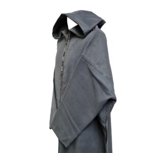 Oversizedwl Gry010 Oversized Grey Winter Wool Blend Hooded Long Sleeves Thobe Djelleba Grey 3 (3)