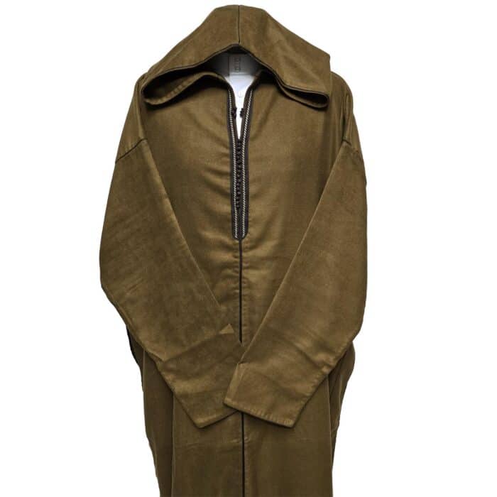 Oversizedwl Rst0034 Plus Size Brown Winter Wool Blend Hooded Long Sleeves Thobe Jubba Djellaba (4)