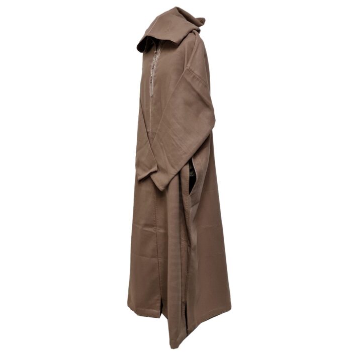 Ovrsizedwl Drkbeige 011f Oversized Dark Beige Winter Wool Blend Hooded Long Sleeves Thobe Djelleba 222103 (4)