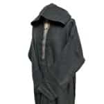 Ovrszenrmlwl 0050 Plus Size Grey Moroccan Winter Cashmere Wool Blend Hooded Jubba Thobe Djellaba (4)
