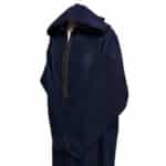 Ovrszenrmlwl 0053 Plus Size Moroccan Winter Cashmere Wool Blend Navy Blue Hooded Jubba Thobe Djellaba (2)