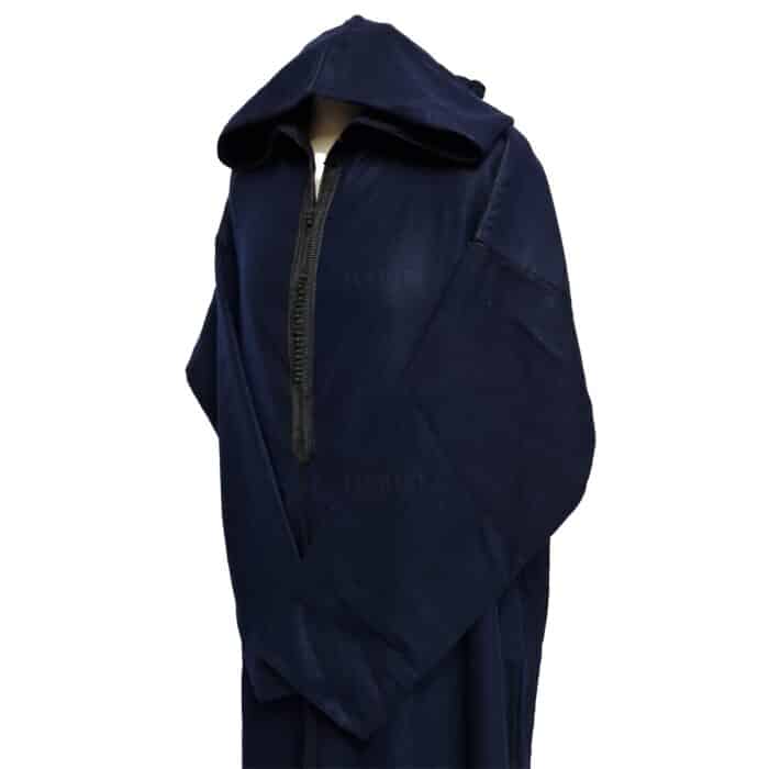 Ovrszenrmlwl 0053 Plus Size Moroccan Winter Cashmere Wool Blend Navy Blue Hooded Jubba Thobe Djellaba (2)