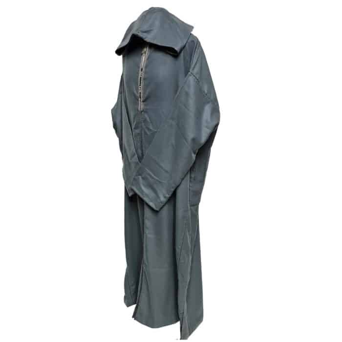 Ovrszenrmlwl 0055 Plus Size Moroccan Winter Wool Blend Grey Long Sleeve Hooded Thobe Djellaba (12)