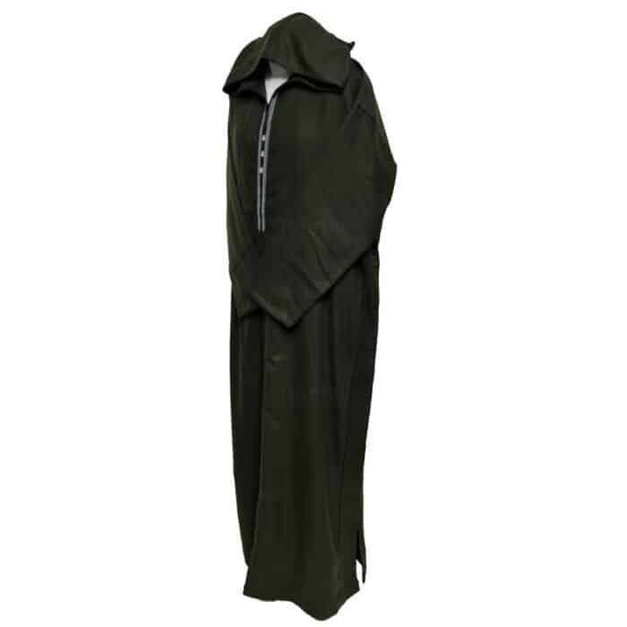 Ovrszenrmlwl 0061 Plus Size Moroccan Winter Wool Blend Green Hooded Thobe Jubba Djellaba(7)