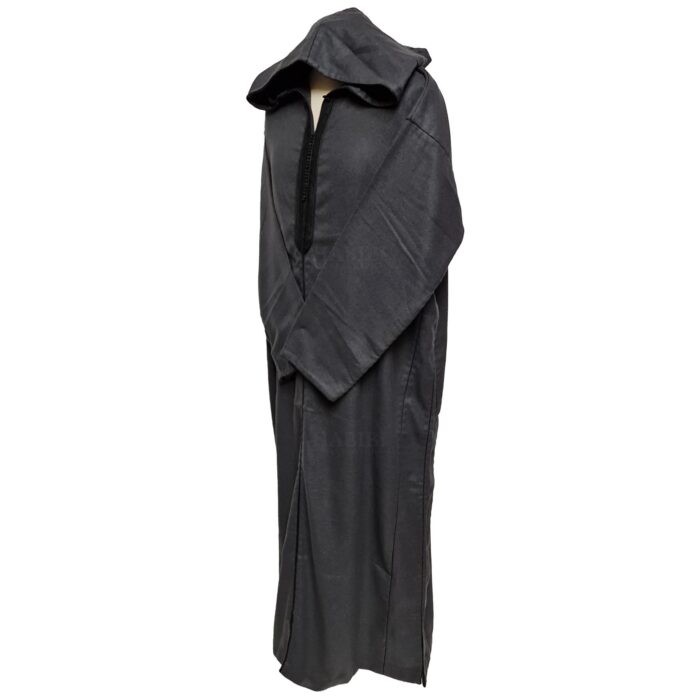 Ovrszenrmlwl 0065 Moroccan Winter Wool Blend Grey Long Sleeve Hooded Thobe Djellaba (5)