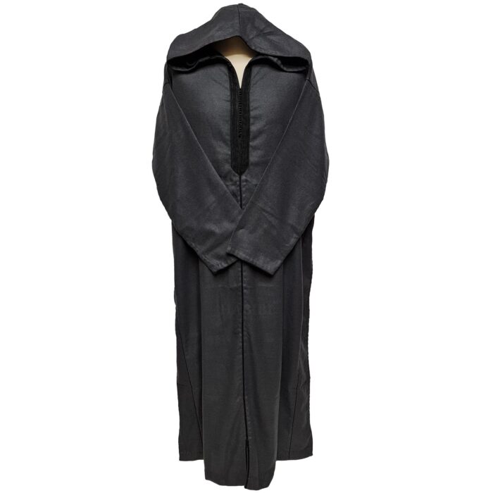 Ovrszenrmlwl 0065 Moroccan Winter Wool Blend Grey Long Sleeve Hooded Thobe Djellaba (6)
