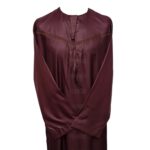 Omani Maroon004 Men Omani Long Sleeves Thobes0418 223614