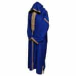Plsakalm Blu 003 Plus Size Unisex Moroccan Cotton Blue Hooded Thobe Djellaba Jubba (6)