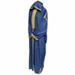 Plsakalm Blu 2122 Plus Size Unisex Moroccan Cotton Blue Hooded Thobe Djellaba Jubba (10)