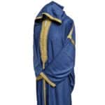 Plsakalm Blu 2122 Plus Size Unisex Moroccan Cotton Blue Hooded Thobe Djellaba Jubba (14)