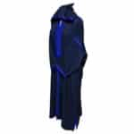 Plsakalm Nvy 002 Plus Size Unisex Moroccan Cotton Navy Blue Hooded Thobe Djellaba Jubba (5)