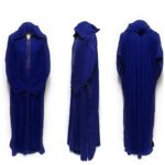 Rich Soft Cotton Royal Blue Men's Moroccan Hooded Thobe/Jubba/Djelleba