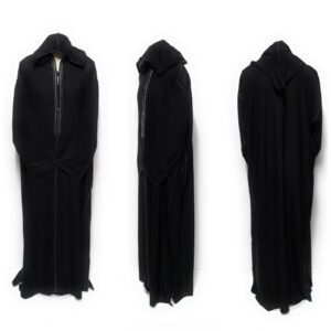 Rich Soft Cotton Black Men's Moroccan Hooded Thobe/Jubba/Djelleba