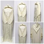 Size 60 Men Moroccan hooded cotton shiny thobe jubba Djellaba dishdash kandorah
