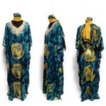 Women's Loose Fit Kaftan & Scarf DN977