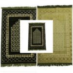 Thick & Soft Olive Green Islamic Prayer Mat 1120g