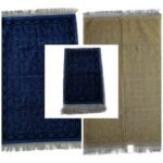 High Quality Navy Blue Islamic Prayer Mat 860g