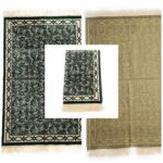 High Quality Dark Green Islamic Prayer Mat 860g