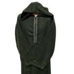 Plus Size Winter Wool Blend Moroccan Olive Green Hooded Jubba Thobe Djellaba Vrszenrmlwl Dam 0046 (2)