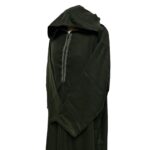 Plus Size Winter Wool Blend Moroccan Olive Green Hooded Jubba Thobe Djellaba Vrszenrmlwl Dam 0046 (4)