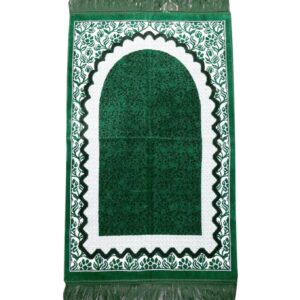 Green Flower Islamic Prayer Mat from Saudi Arabia 475g