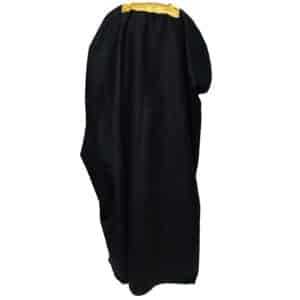 Premium Short Sleeve Arabian Bisht مشلح Cloak Black Gold Arab Dress Mishlah Robe Eid Bsht Hlhslv 0025 (9)
