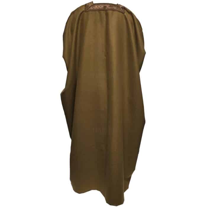 Premium Short Sleeve Arabian Bisht مشلح Cloak Brown Arab Dress Mishlah Robe Eid Bsht Hlhslv 0026 (6)