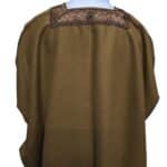 Premium Short Sleeve Arabian Bisht مشلح Cloak Brown Arab Dress Mishlah Robe Eid Bsht Hlhslv 0026 (7)