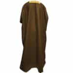 Premium Short Sleeve Arabian Bisht مشلح Cloak Brown Arab Dress Mishlah Robe Eid Bsht Hlhslv 0027 (7)