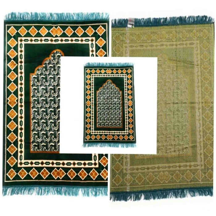 Premium Thick Jumbo Size Islamic Prayer Mat.jannamaz.musalla1000g+ 33x51 (3)