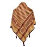Q.no.111a 003 Shemagh Arab Head Scarf Wrap Arafat Keffiyeh Yashmagh Black +fringes 0616 231828
