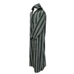 Rachctnhd 003 Dark Green Mens Moroccan Striped Cotton Thobe Jubba Djelleba 173550
