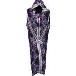 Rayon 015 Women Moroccan Purple Multicoloured Floral Hooded Djellaba Jilbab 223707 1