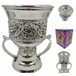 Rb 6693lsilver Metal Incense Burner, Bakhoor Burner High Quality Magnetic Top 06 19t222439.630