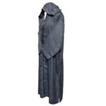 Rchctnhdnew 001 Men's Moroccan Rich Soft Cotton Grey Hooded Thobe Jubba Djellaba 0501 181646