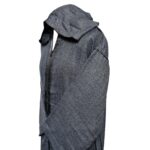 Rchctnhdnew 001 Men's Moroccan Rich Soft Cotton Grey Hooded Thobe Jubba Djellaba 0501 181651