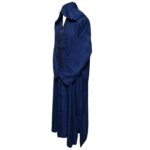 Rchctnhdnew 002 Men's Moroccan Rich Soft Cotton Navy Blue Hooded Thobe Jubba Djellaba 0501 181507