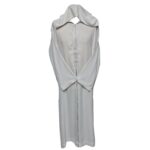Rchcttnhd 011 Men’s Moroccan Rich Soft Cotton White Hooded Thobe Jubba Djellaba