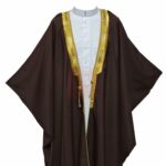 Royalprem 0011 Men's Super High Quality Brown Gold Long Sleeves Bisht 104332