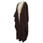 Royalprem 0011 Men's Super High Quality Brown Gold Long Sleeves Bisht 104402