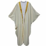 Royalprem 0013 Men's Super High Quality Off White Gold Long Sleeves Bisht